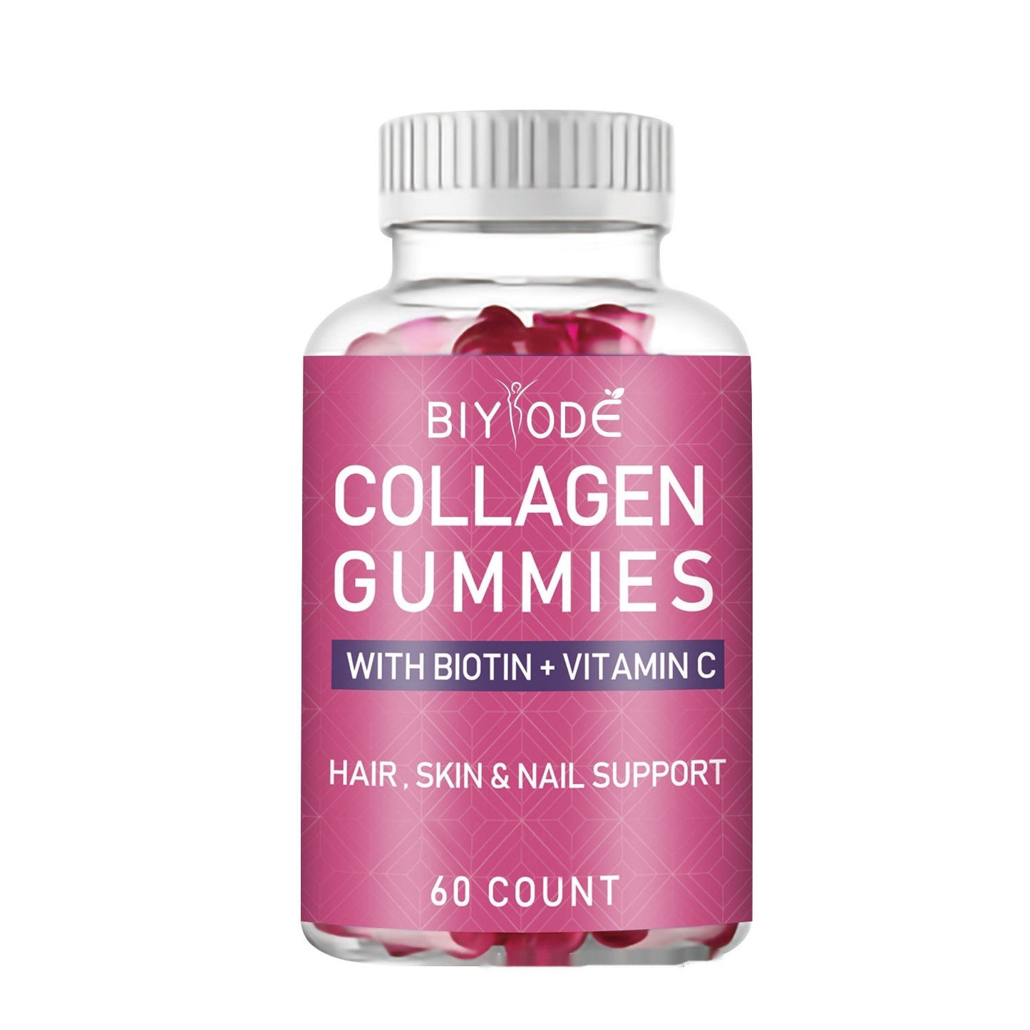 Gummies blanchissants au collagène et à la biotine