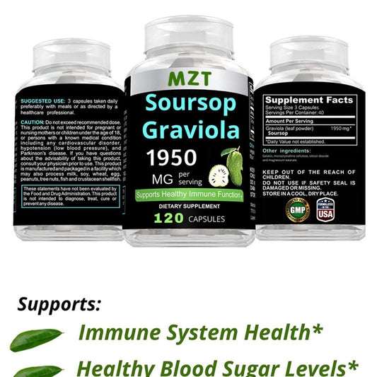 Gélules de feuilles de Corossol 1950 mg