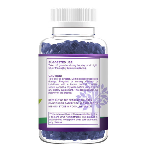 Gummies aux myrtilles - Vitamine D, C, B12 er Zinc - Super Aliment