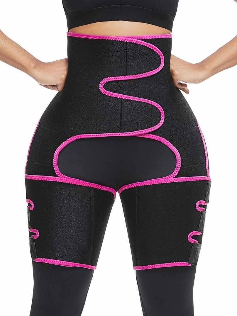 Ceinture de sudation taille haute pour cuisses, rehausseur de fesses, ceinture de maintien 3 en 1, réglable