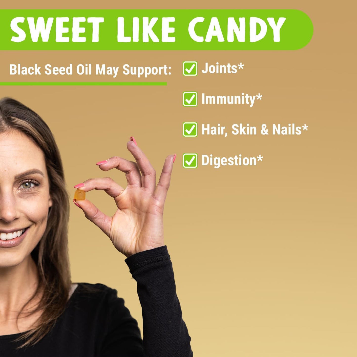 Gummies aux graines de nigelle - Cheveux, Ongles & Peau