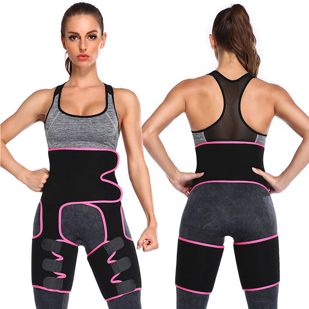 Ceinture de sudation taille haute pour cuisses, rehausseur de fesses, ceinture de maintien 3 en 1, réglable