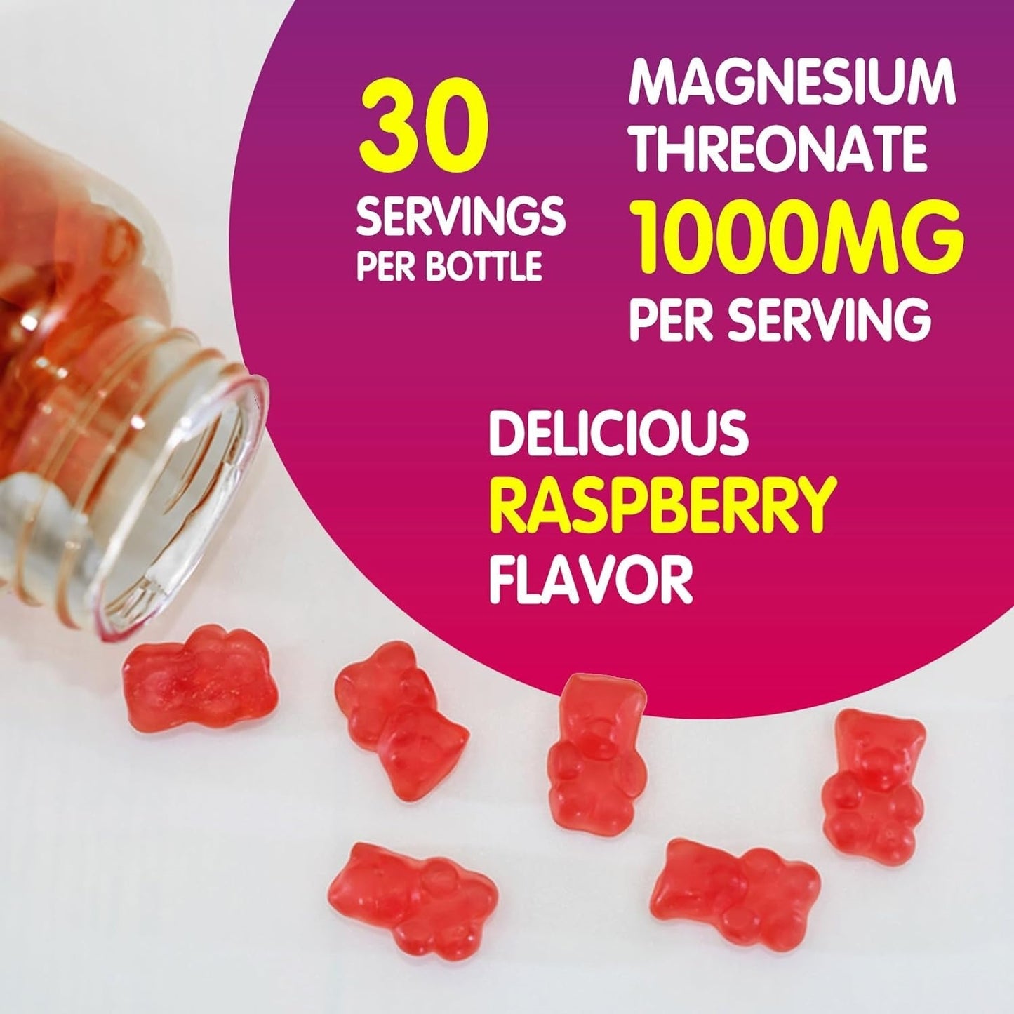 Potassium Citrate Gummies  1000 mg - sans sucre