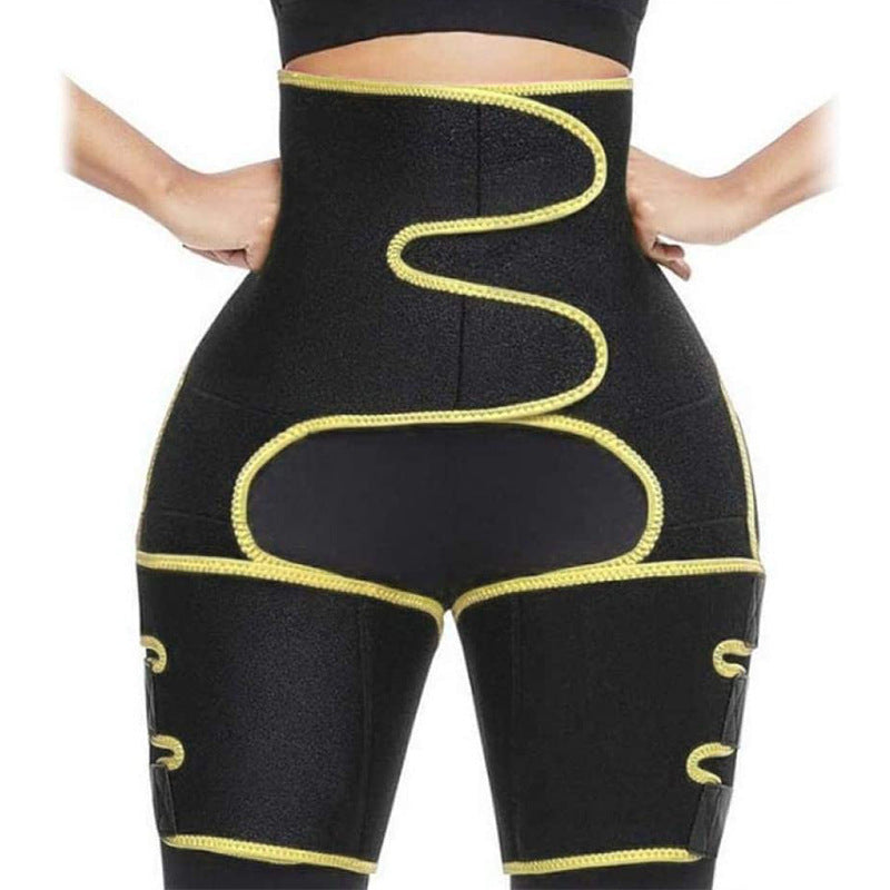 Ceinture de sudation taille haute pour cuisses, rehausseur de fesses, ceinture de maintien 3 en 1, réglable