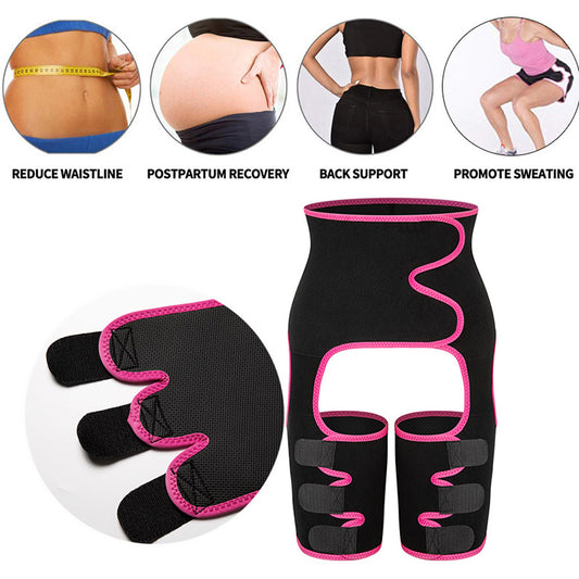 Ceinture de sudation taille haute pour cuisses, rehausseur de fesses, ceinture de maintien 3 en 1, réglable