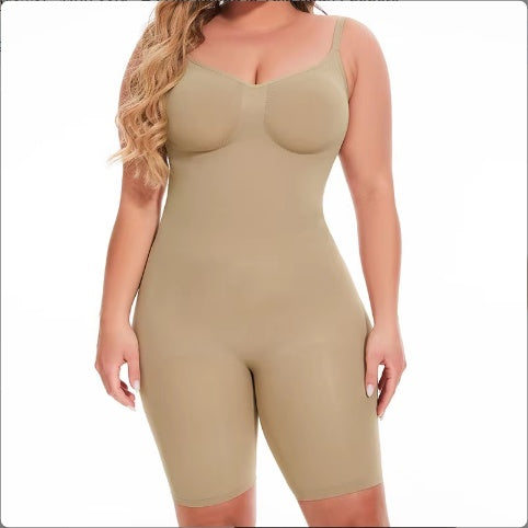 Body amincissant ventre plat, sculptant le corps, court, mi-cuisse