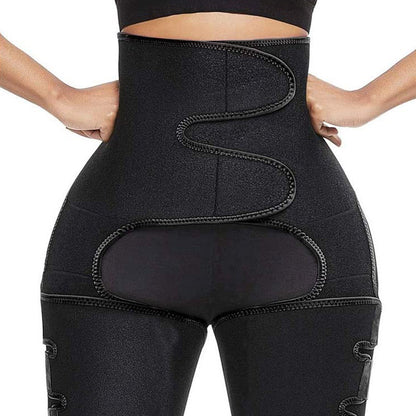 Ceinture de sudation taille haute pour cuisses, rehausseur de fesses, ceinture de maintien 3 en 1, réglable