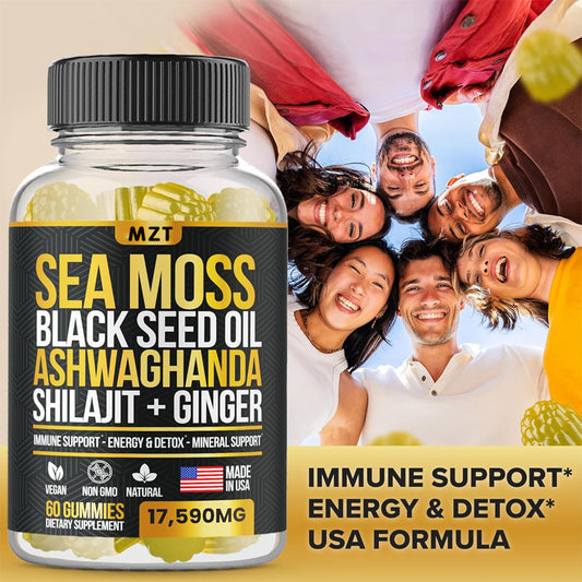 Top Gummies 13 en 1 - Shlajit, Graine de Nigelle, Ashwaghanda, Gingembre